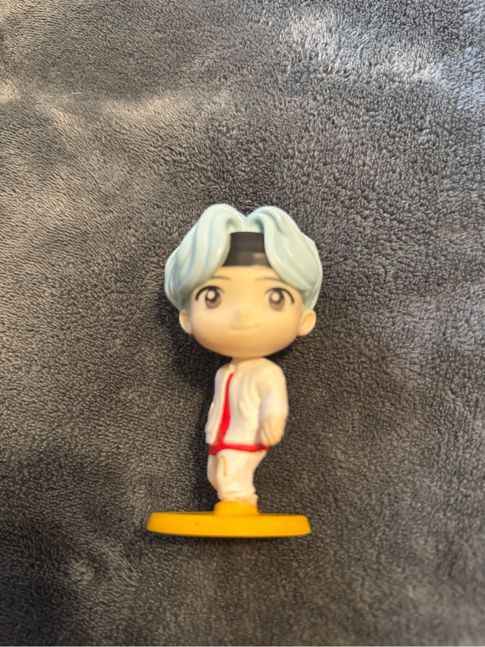 McDonalds Suga TINY TAN x BTS 2025 Happy Meal Toy Blue Hair 2025